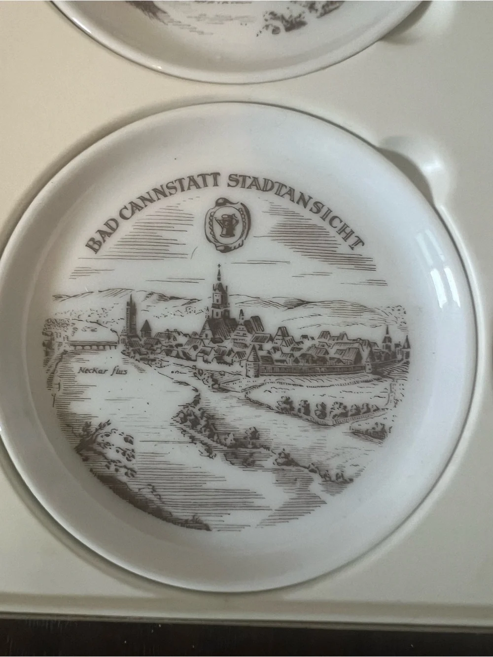 Fürstenberg Porzellan White and Brown Collector Plate Set — 6-Pack